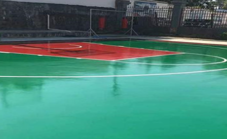 遂宁篮球场翻新地面